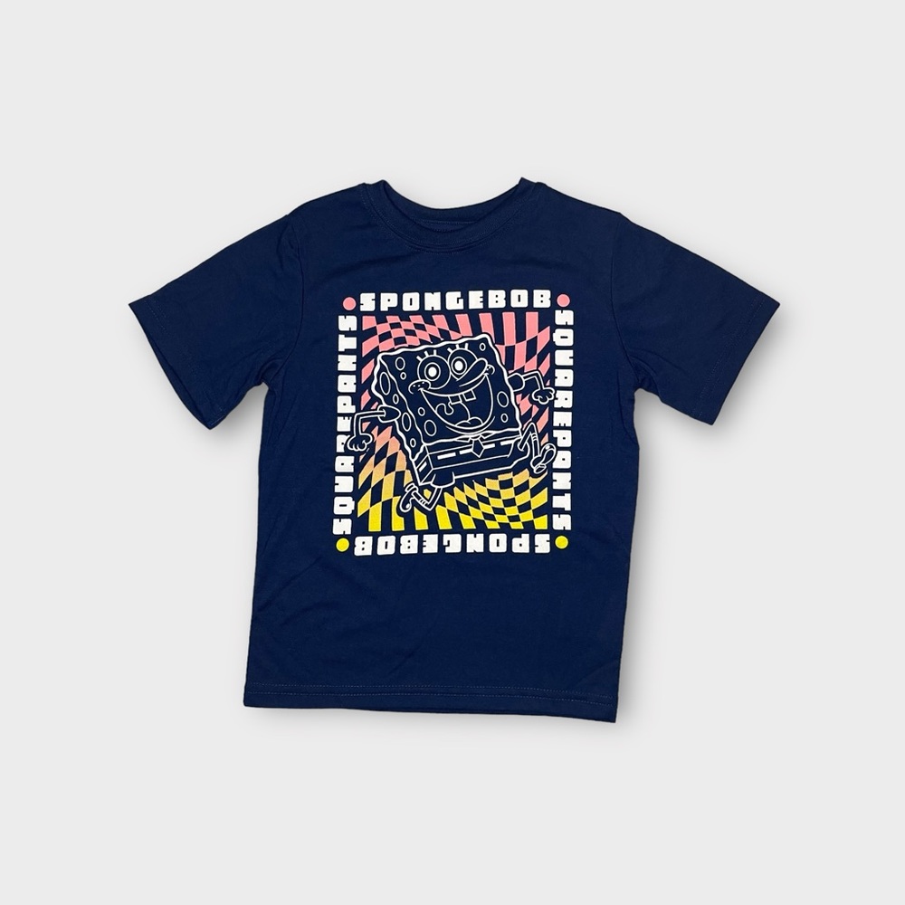 Nickelodeon SpongeBob Graphic Blue Shirt NWOT